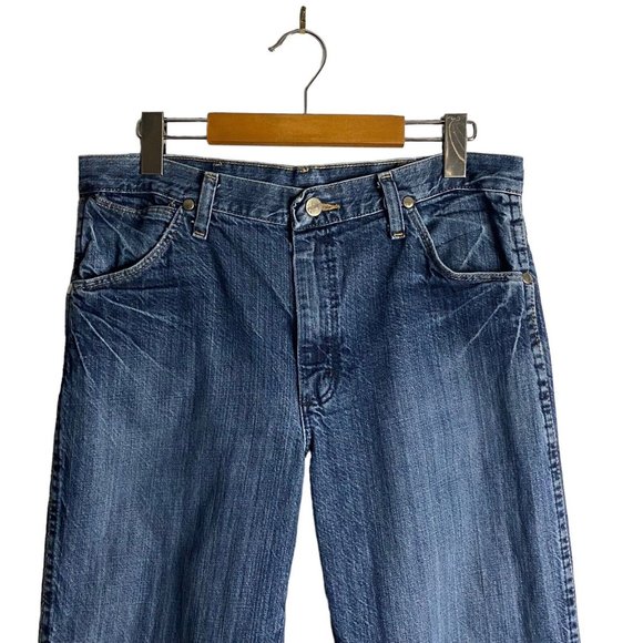 Wrangler Men's Natural Vintage Silver Edition Slim Fit Denim Jeans - Picture 2 of 6